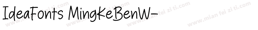 IdeaFonts MingKeBenW字体转换